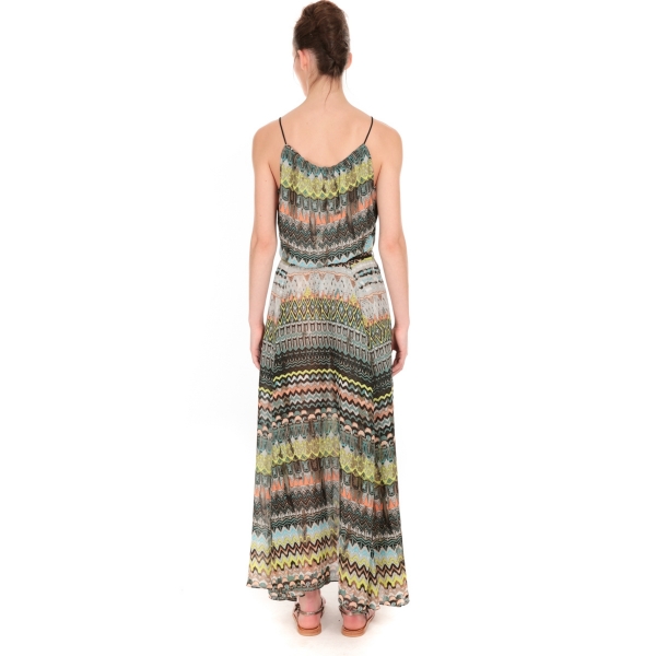 Les Petites Bombes Robe Longue Voile imprimée S165703 La Vitrine de la Mode