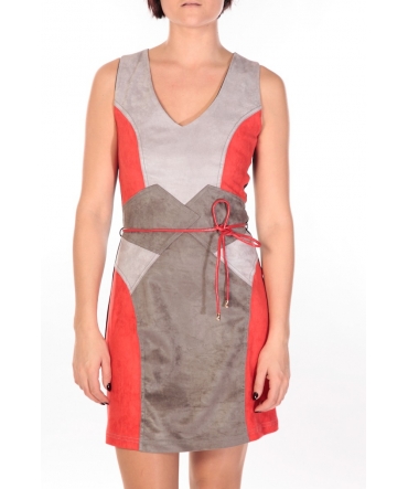 Nana Baila Robe Fraise rouge/gris/anthracite 