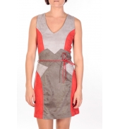 Dress Code Robe Fraise rouge/gris/anthracite 