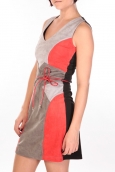 Nana Baila Robe Fraise rouge/gris/anthracite 