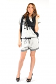 SHORT PLACIDE GRIS CHINE