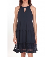 Vero Moda Robe New Dina Bleue LOVELY SS TOP PP Bleu