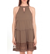 Vero Moda Robe New Dina Taupe LOVELY SS TOP PP 