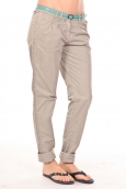 Tom Tailor Pantalon Ceinture gris 