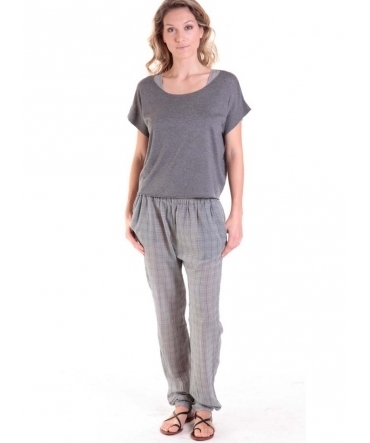 PANTALON ABI178 CENDRE/CRAIE