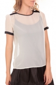 Vero Moda top 10081988 blanc 