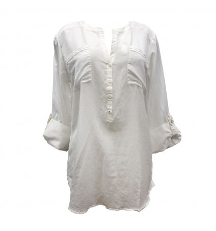 Tom Tailor Top Silk Blanc