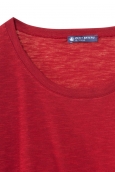 Petit Bateau T-shirt femme col rond en jersey flammé Rouge Passion