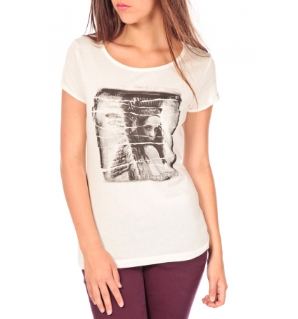 Tom Tailor T-shirt With Print Blanc