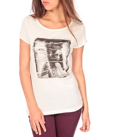 TOM TAILOR T-shirt with print blanc