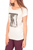 TOM TAILOR T-shirt with print blanc