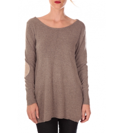 Vision de Rêve Robe Pull Rafaella 1005-1 Taupe - 1 acheté = 1 offert