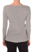 Vision de Rêve Pull Five Col Rond 1036 Gris