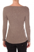 Vision de Rêve Pull Five Col Rond 1036 Taupe