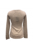 Vision de Rêve Pull Five Col Rond 1036 Beige