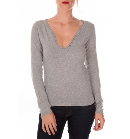 vision de rêve Pull peace 1028 gris - 1 acheté = 1 offert