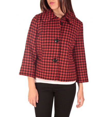 VERO MODA ODA Short Jacket Noir/Rouge