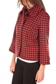 VERO MODA ODA Short Jacket Noir/Rouge