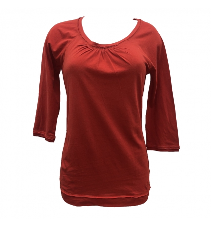 Tom Tailor Top fem. Basic Shirt Rouge