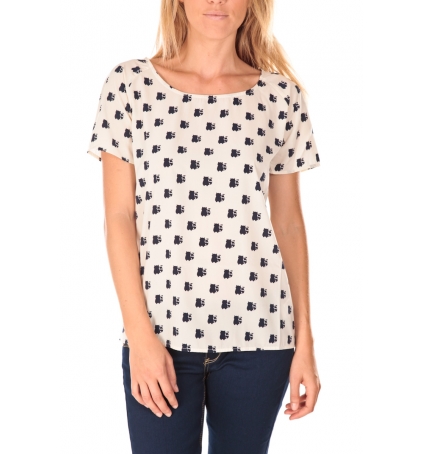 Vero Moda Racoon South Hamptons SS Top EA Écru 