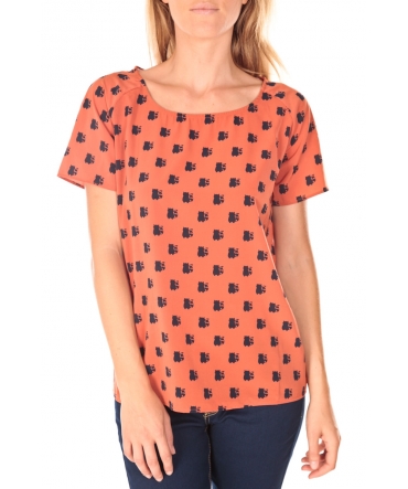 Vero Moda Racoon South Hamptons SS Top EA Rouille