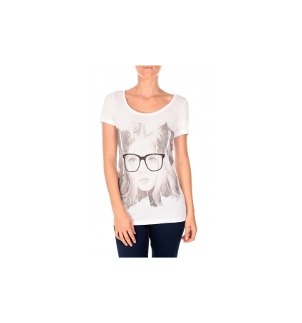 VERO MODA AMANDA GLASSES SS TOP blanc/noir 