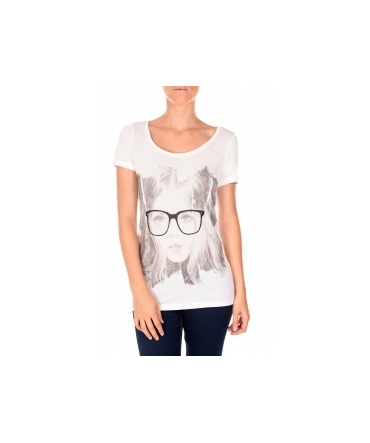 VERO MODA AMANDA GLASSES SS TOP blanc/noir 