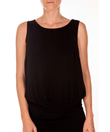 VERO MODA BELFAST SL TOP EA noir