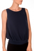 VERO MODA BELFAST SL TOP EA navy