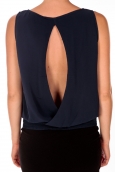 VERO MODA BELFAST SL TOP EA navy