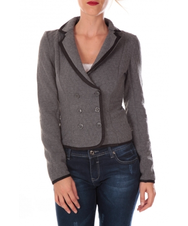 VERO MODA ODA LS BLAZER HC CASTLEROCK Gris/Noir