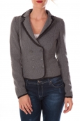 VERO MODA ODA LS BLAZER HC CASTLEROCK Gris/Noir