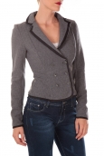 VERO MODA ODA LS BLAZER HC CASTLEROCK Gris/Noir