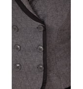 VERO MODA ODA LS BLAZER HC CASTLEROCK Gris/Noir