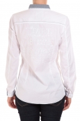 TOM TAILOR NICE SOLID POLO BLOUSE Blanc