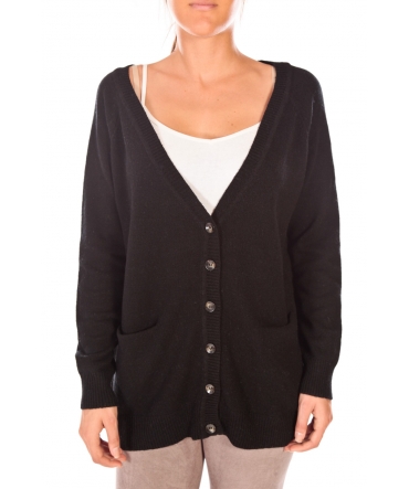 Vero Moda Snipes LS Oversize Cardigan Noir