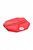 Pochette besace bouton doré Rouge