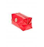 Pochette besace bouton doré Rouge