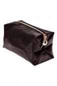 Pochette besace bouton doré Noire