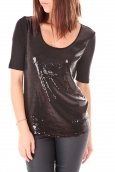 VERO MODA JESSIE 2/4 SEQUENCE TOP WALL Noir 