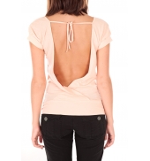 by la vitrine T-shirt dos cache coeur 017 Rose 