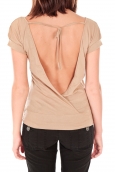 by la vitrine T-shirt dos cache coeur 017 Beige