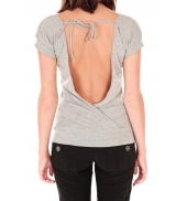 by la vitrine T-shirt dos cache coeur 017 Gris