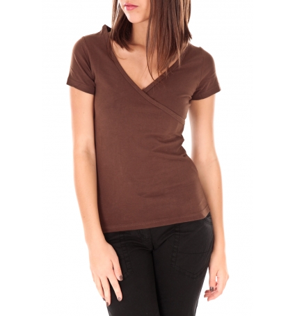 by la vitrine T-shirt basic cache cœur 23E-14 Marron