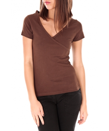 by la vitrine T-shirt basic cache cœur 23E-14 Marron