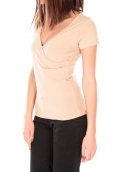 by la vitrine T-shirt basic cache cœur 23E-14 Beige