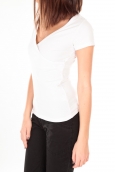 by la vitrine T-shirt basic cache cœur 23E-14 Blanc  