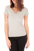 by la vitrine T-shirt basic cache cœur 23E-14 Gris