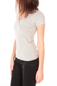 by la vitrine T-shirt basic cache cœur 23E-14 Gris