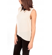 Vero Moda Tosh SL Top AC Wall Écru